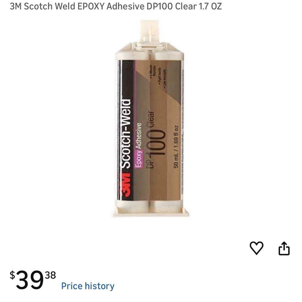 3M Scotch-Weld Clear Epoxy Adhesive DP100